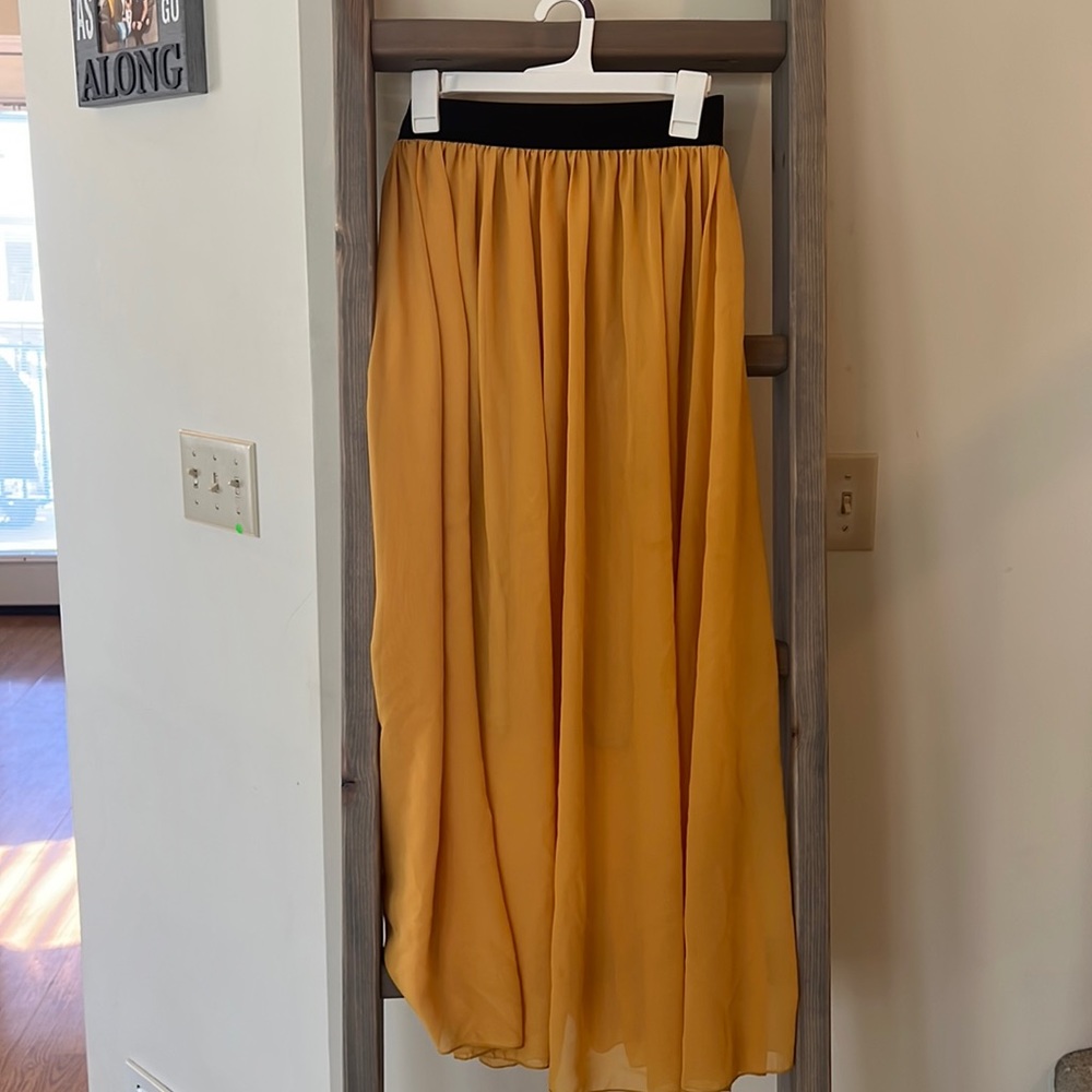 Yellow Flowy Skirt